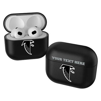 Keyscaper Black Atlanta Falcons Insignia Personalized AirPods 3rd Generation Case Cover
