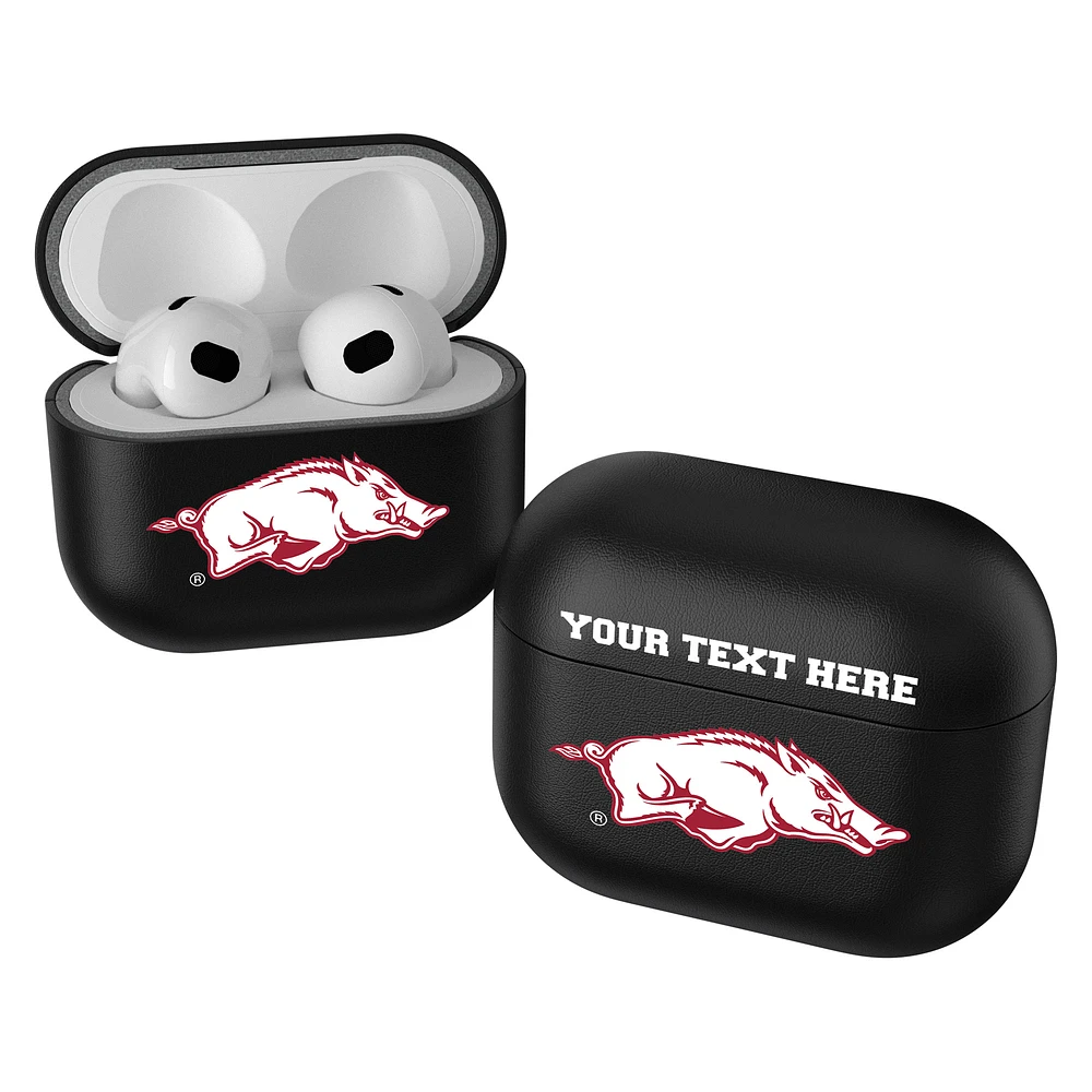 Keyscaper Black Arkansas Razorbacks Insignia Personalized AirPods 3rd Generation Case Cover