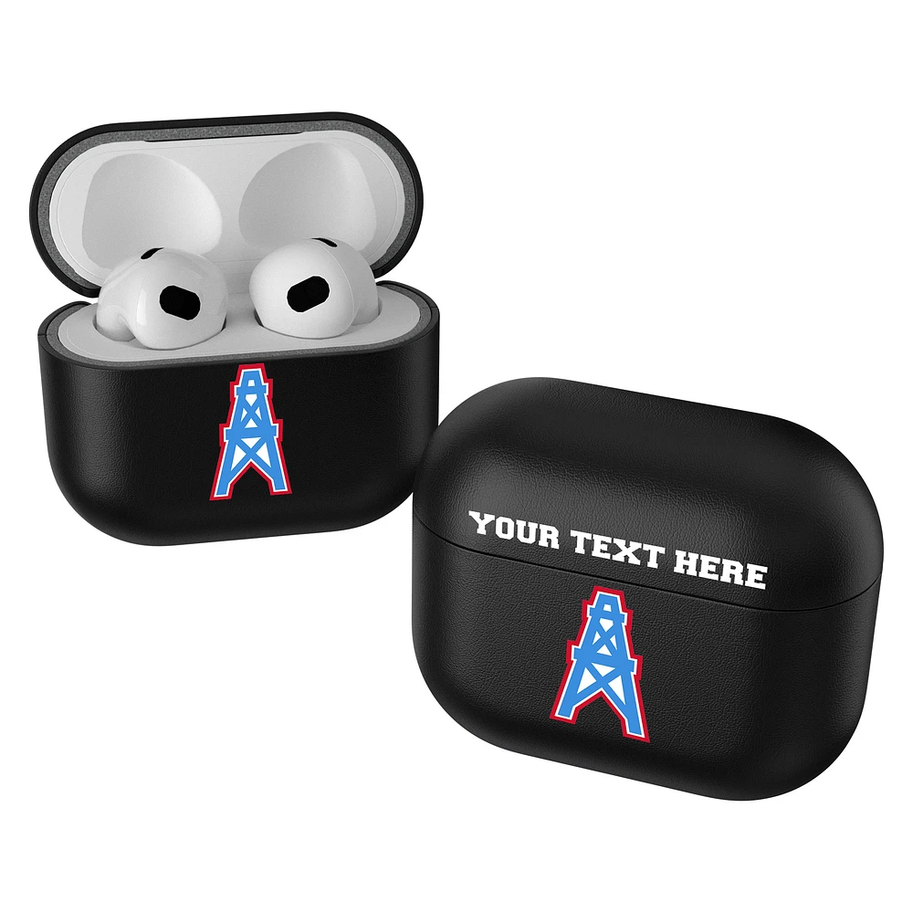 Keyscaper Black Houston Oilers Gridiron Classics Insignia Personalized AirPods 3rd Generation Case Cover