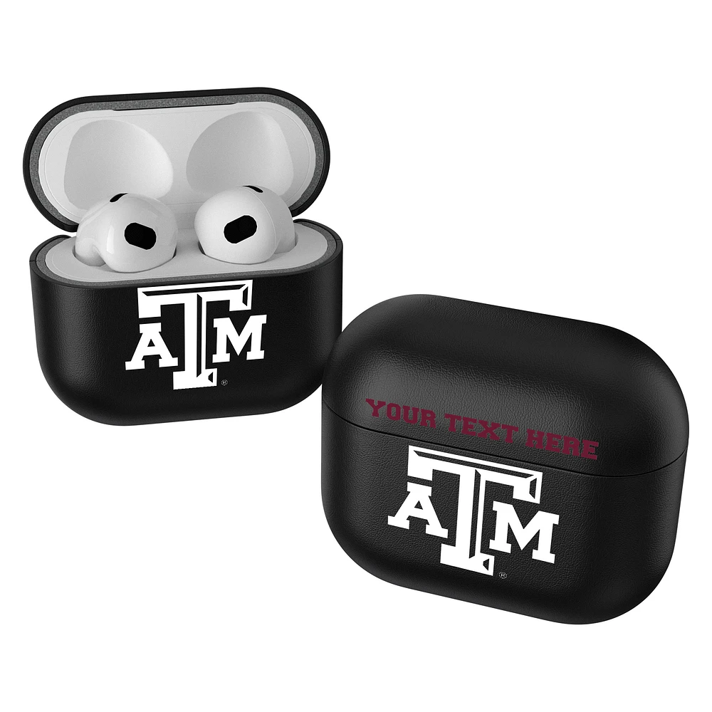 Keyscaper Black Texas A&M Aggies Insignia Personalized AirPods 3rd Generation Case Cover
