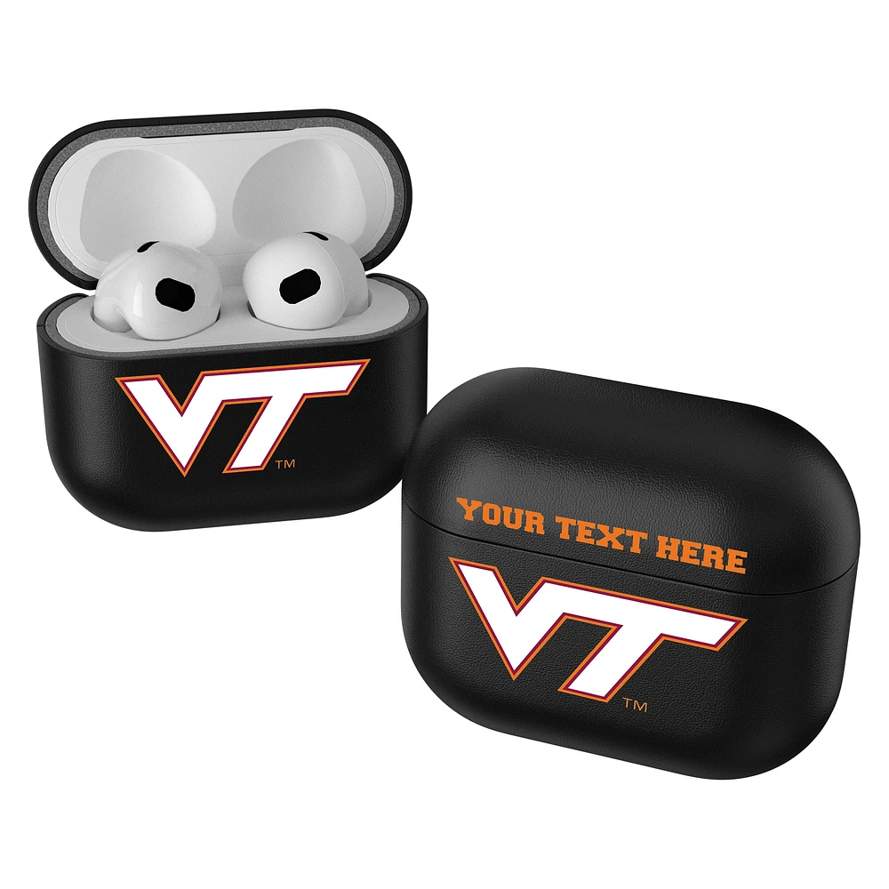 Keyscaper Black Virginia Tech Hokies Insignia Personalized AirPods 3rd Generation Case Cover