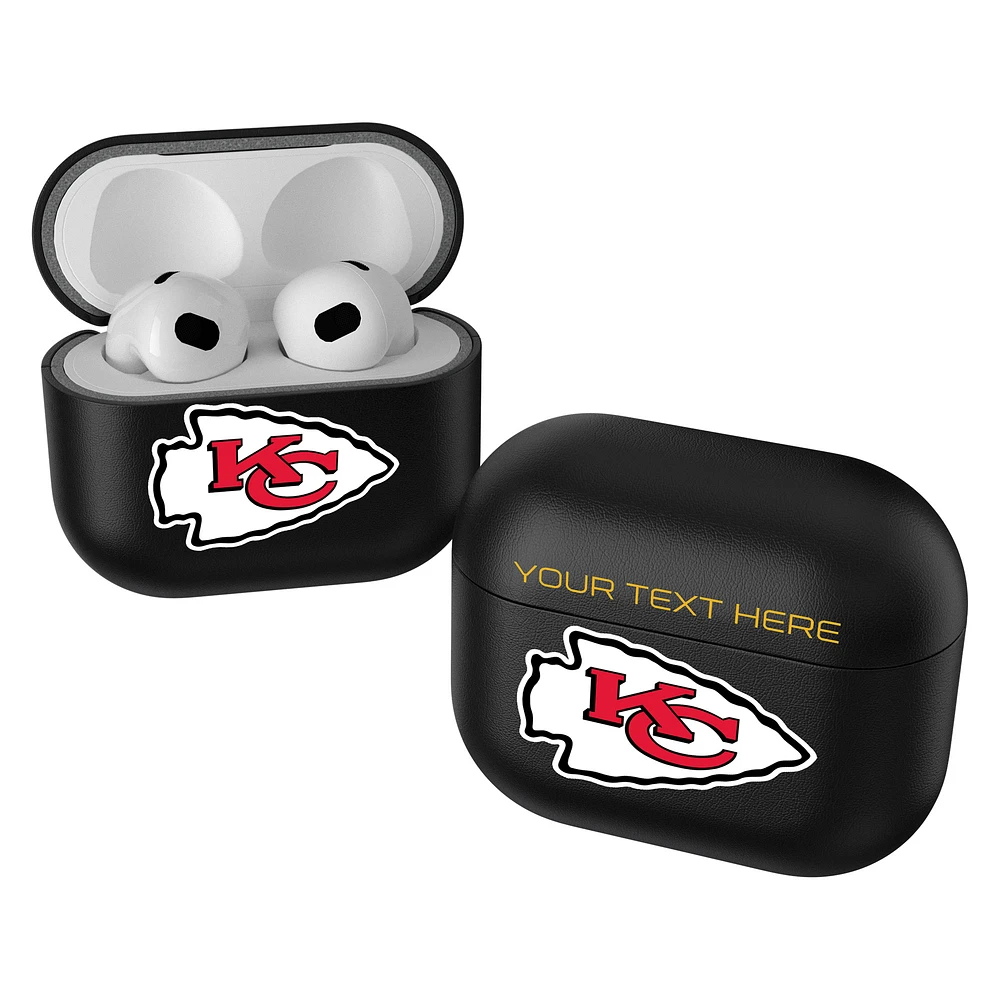 Keyscaper Black Kansas City Chiefs Insignia Personalized AirPods 3rd Generation Case Cover