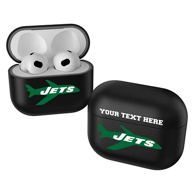Keyscaper Black New York Jets Insignia Personalized AirPods 3rd Generation Case Cover