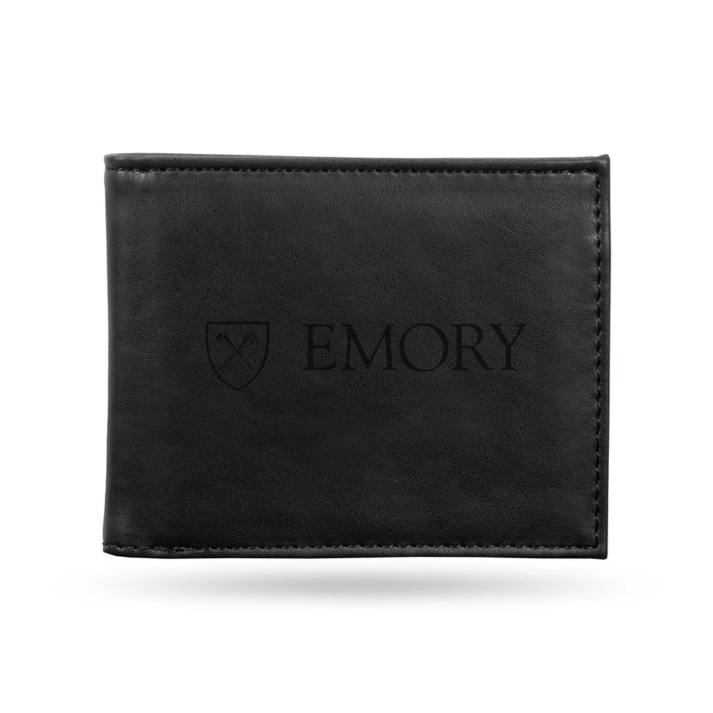Black Emory Eagles Billfold Wallet