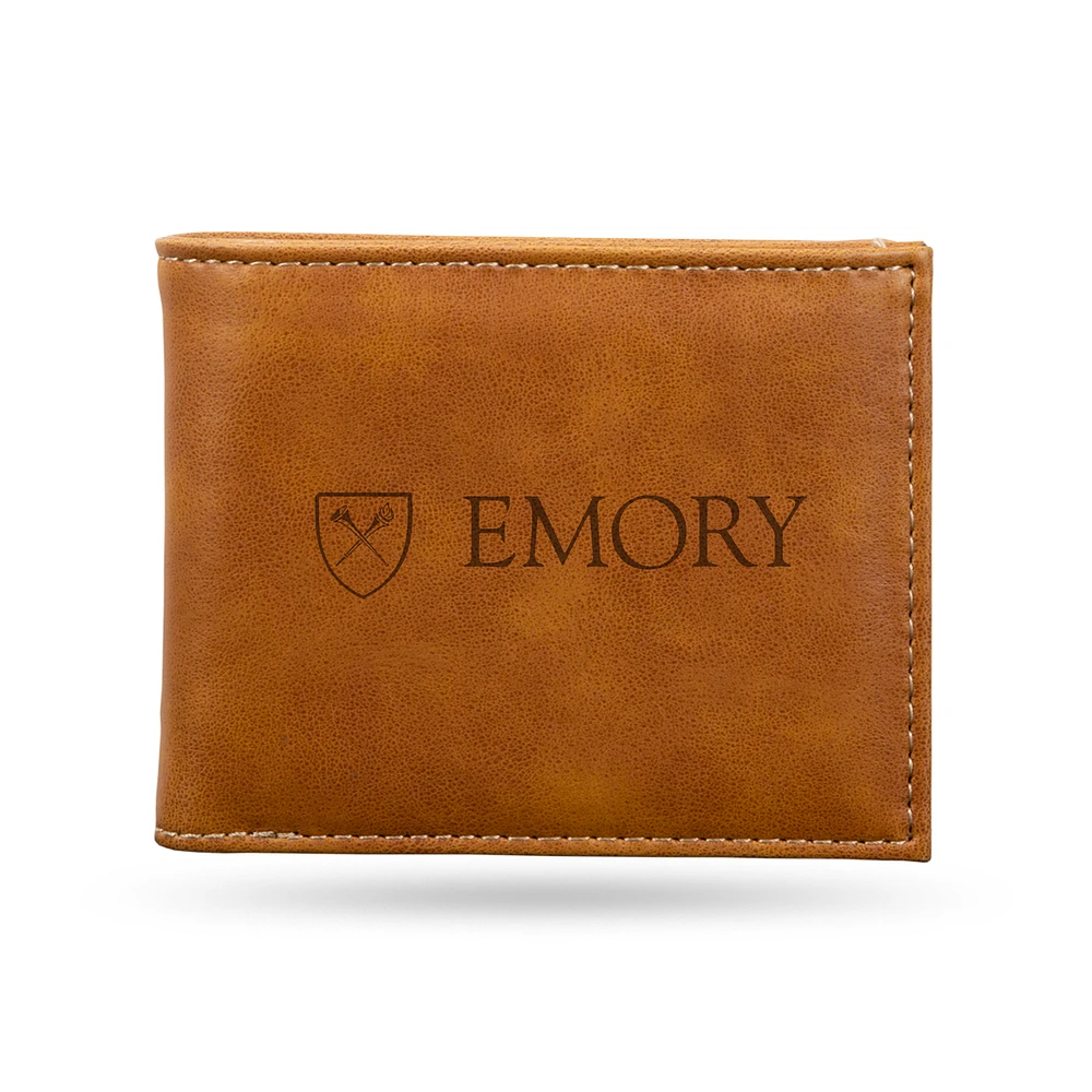 Brown Emory Eagles Billfold Wallet