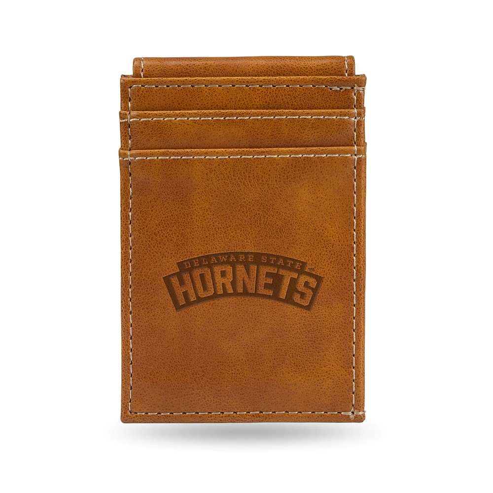 Brown Delaware State Hornets Front Pocket Wallet