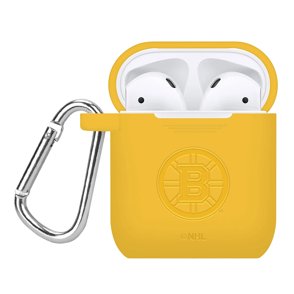 Boston Bruins Debossed Silicone AirPods Case Cover