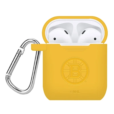 Boston Bruins Debossed Silicone AirPods Case Cover