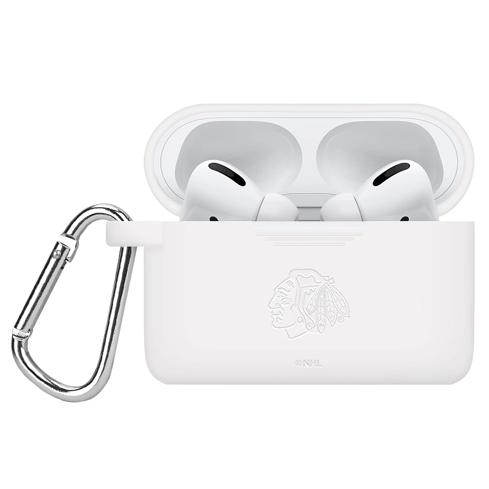 Chicago Blackhawks Debossed Silicone Airpods Pro Case Cover