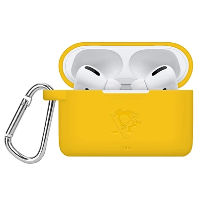 Pittsburgh Penguins Debossed Silicone Airpods Pro Case Cover