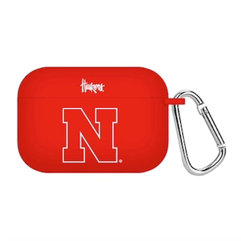 Red Nebraska Huskers Silicone AirPods Pro Case Cover