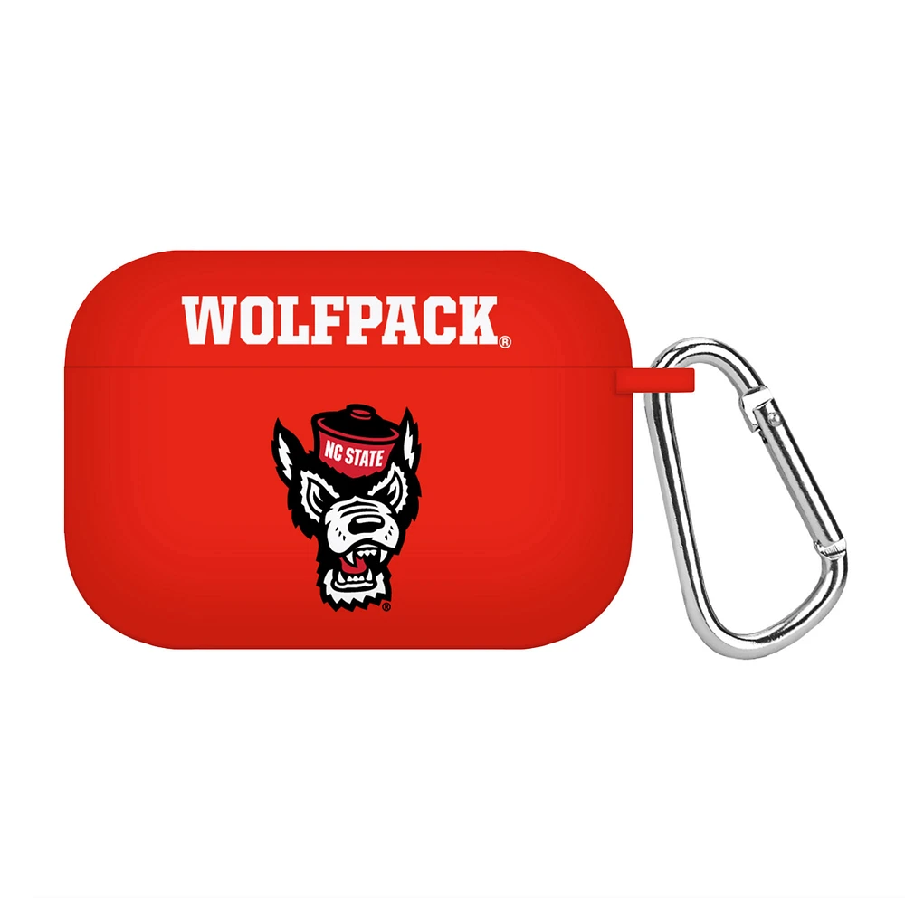 Red NC State Wolfpack Silicone AirPods Pro Case Cover