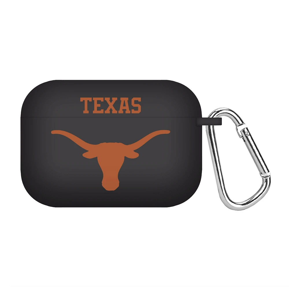 Black Texas Longhorns Silicone AirPods Pro Case Cover