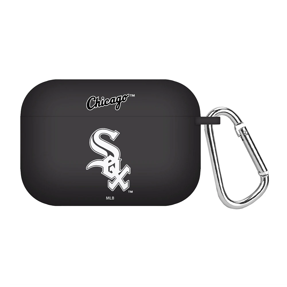 Black Chicago White Sox Silicone AirPods Pro Case Cover