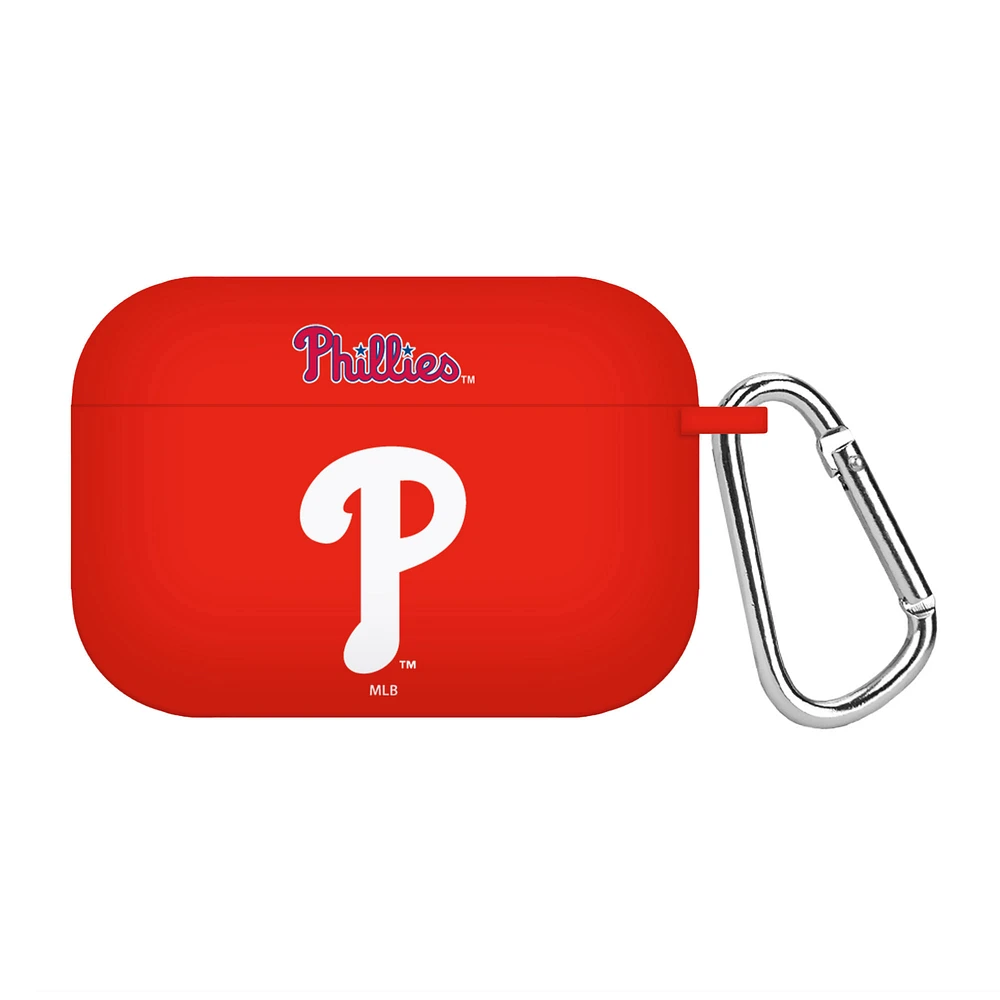 Red Philadelphia Phillies Silicone AirPods Pro Case Cover
