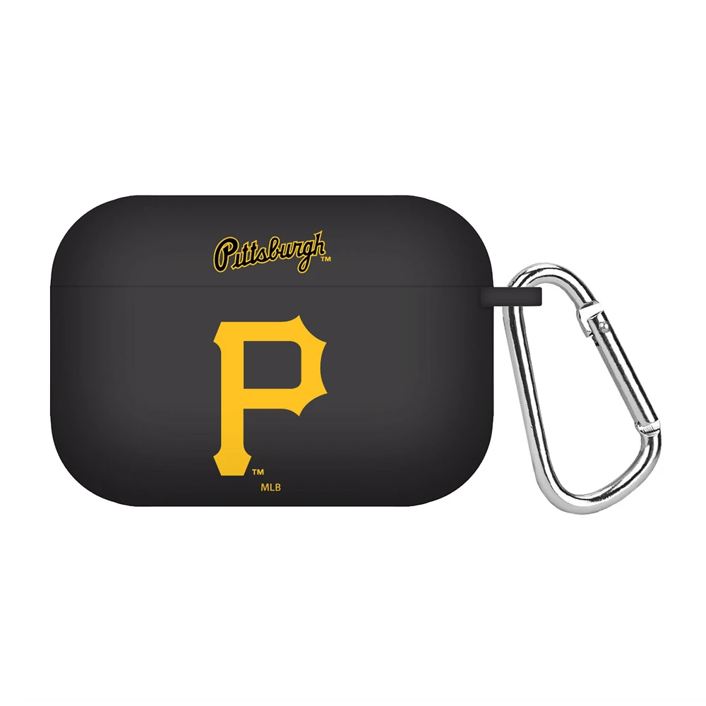 Black Pittsburgh Pirates Silicone AirPods Pro Case Cover
