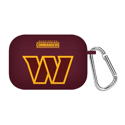 Maroon Washington Commanders Silicone AirPods Pro Case Cover