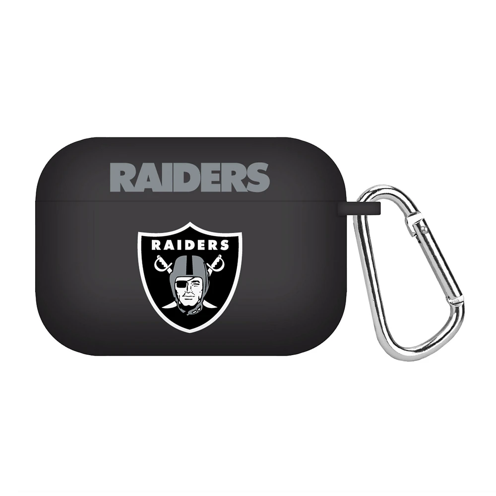 Black Las Vegas Raiders Silicone AirPods Pro Case Cover