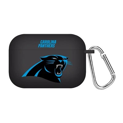 Black Carolina Panthers Silicone AirPods Pro Case Cover