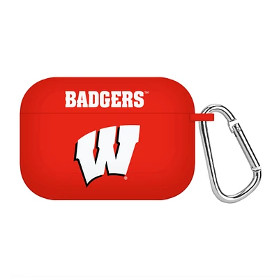 Red Wisconsin Badgers Silicone AirPods Pro Case Cover
