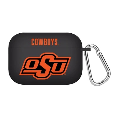 Black Oklahoma State Cowboys Silicone AirPods Pro Case Cover