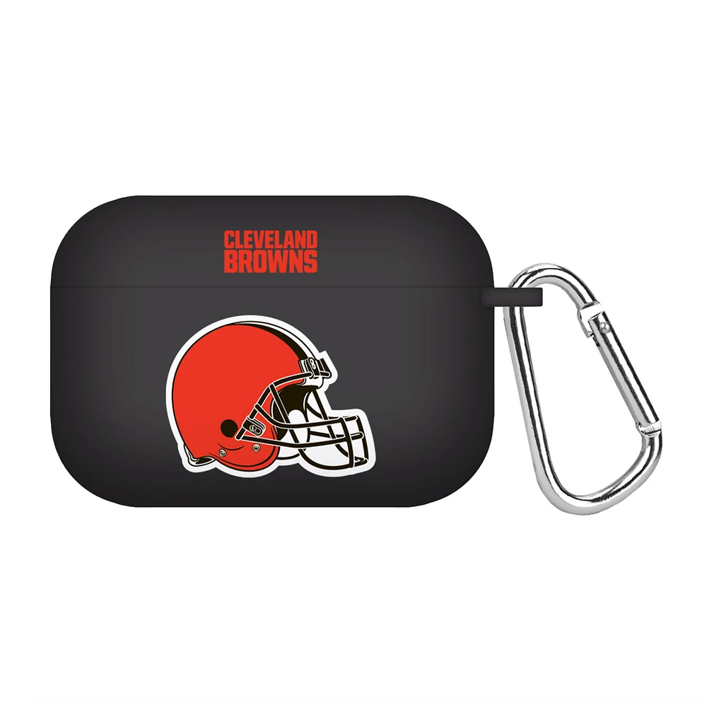 Black Cleveland Browns Silicone AirPods Pro Case Cover
