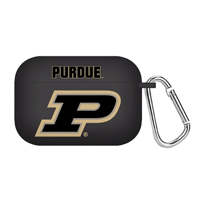 Black Purdue Boilermakers Silicone AirPods Pro Case Cover