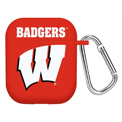 Red Wisconsin Badgers AirPods Case Cover