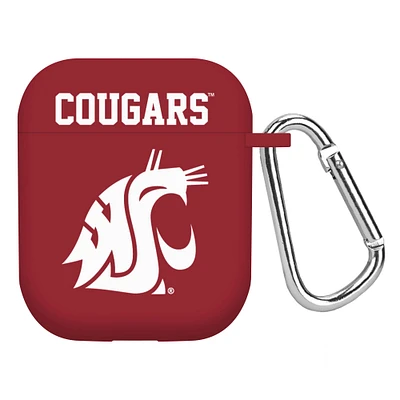 Crimson Washington State Cougars AirPods Case Cover