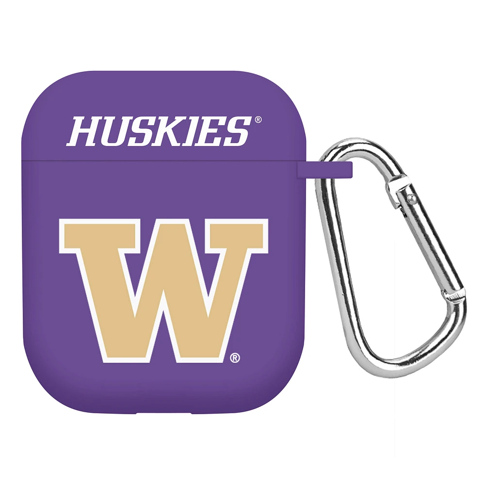 Purple Washington Huskies AirPods Case Cover