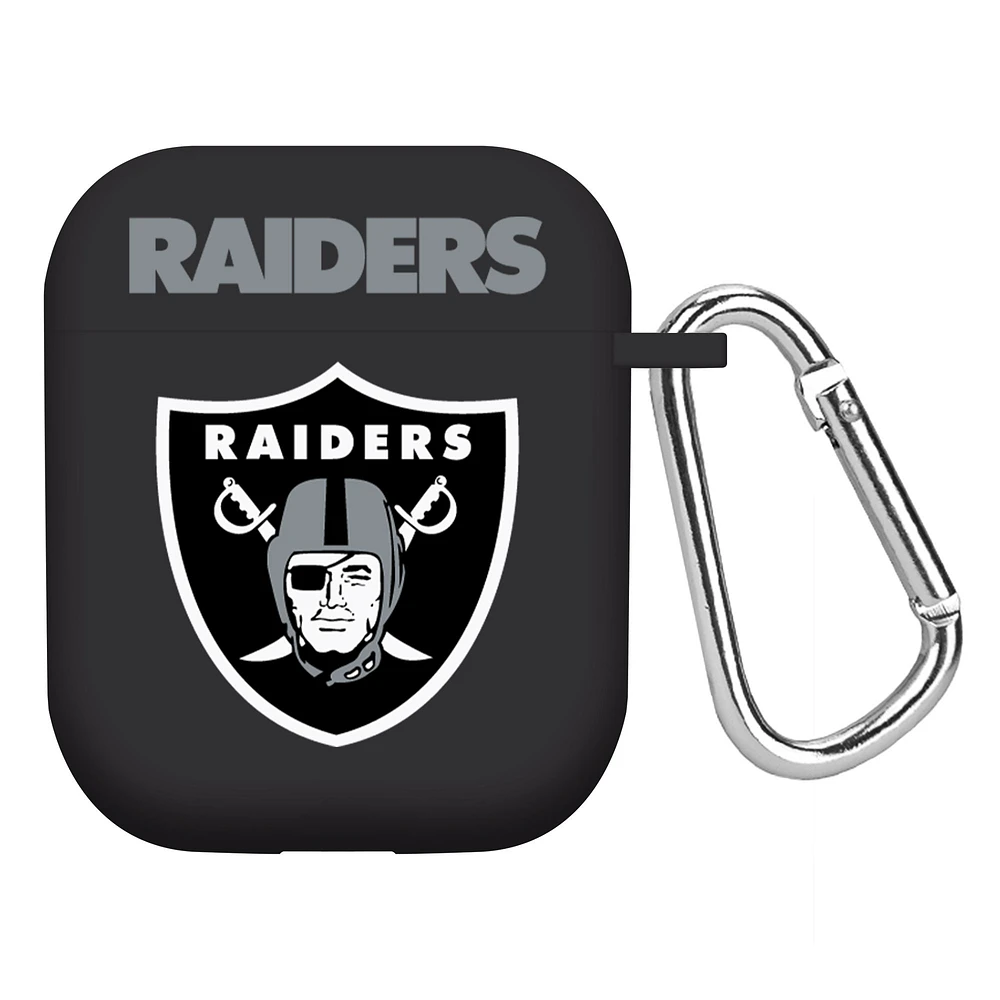 Black Las Vegas Raiders AirPods Case Cover