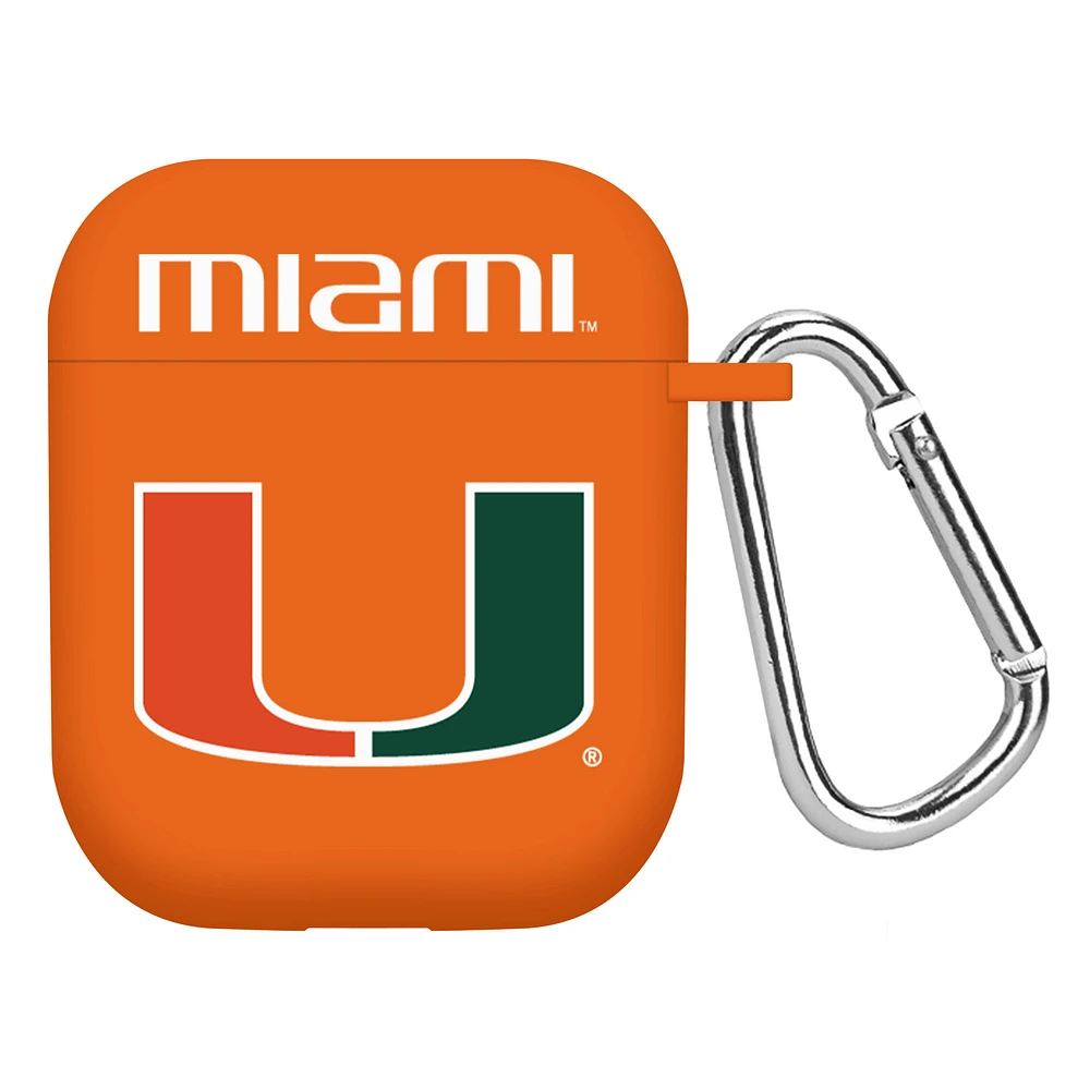 Orange Miami Hurricanes AirPods Case Cover