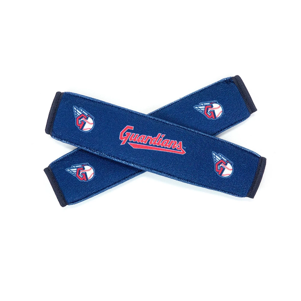 Holda Cleveland Guardians Ulti-Suede Seat Belt Pad Two-Piece Set