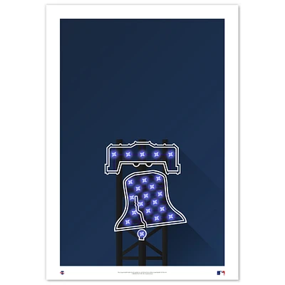 Philadelphia Phillies Citizens Bank Park 24" x 36" Minimalist Fine Art Print