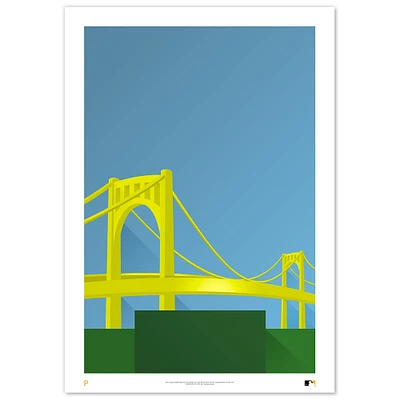 Pittsburgh Pirates PNC Park 24" x 36" Minimalist Fine Art Print