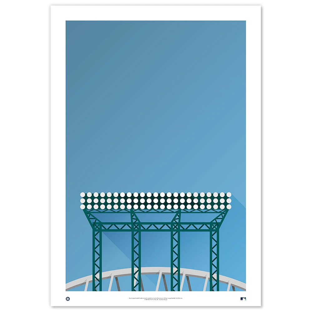 Seattle Mariners T-Mobile Park 24" x 36" Minimalist Fine Art Print