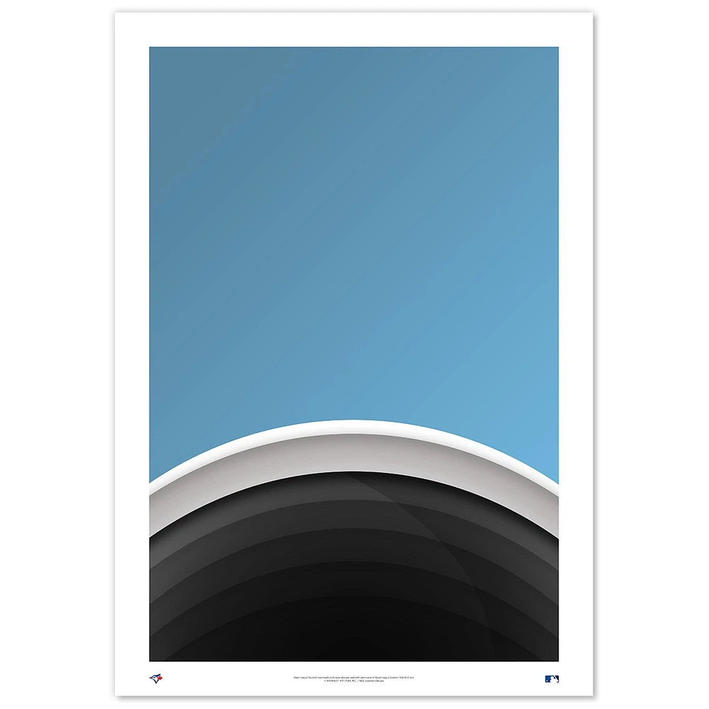 Toronto Blue Jays Rogers Centre 24" x 36" Minimalist Fine Art Print