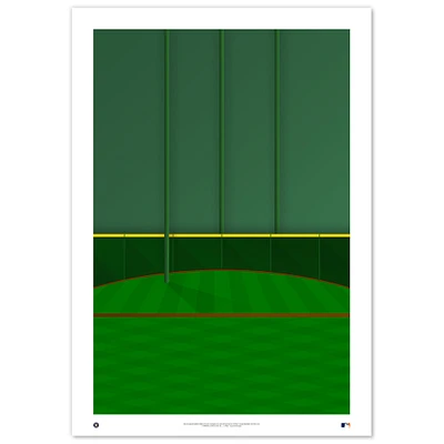 Houston Astros Minute Maid Park 24" x 36" Minimalist Fine Art Print