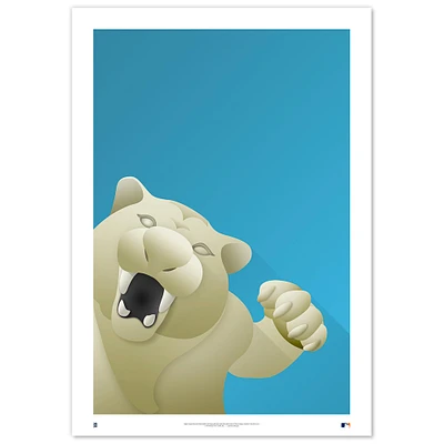 Detroit Tigers Comerica Park 24" x 36" Minimalist Fine Art Print