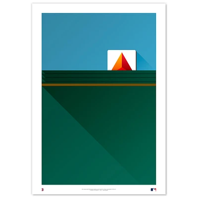Boston Red Sox Fenway Park 24" x 36" Minimalist Fine Art Print