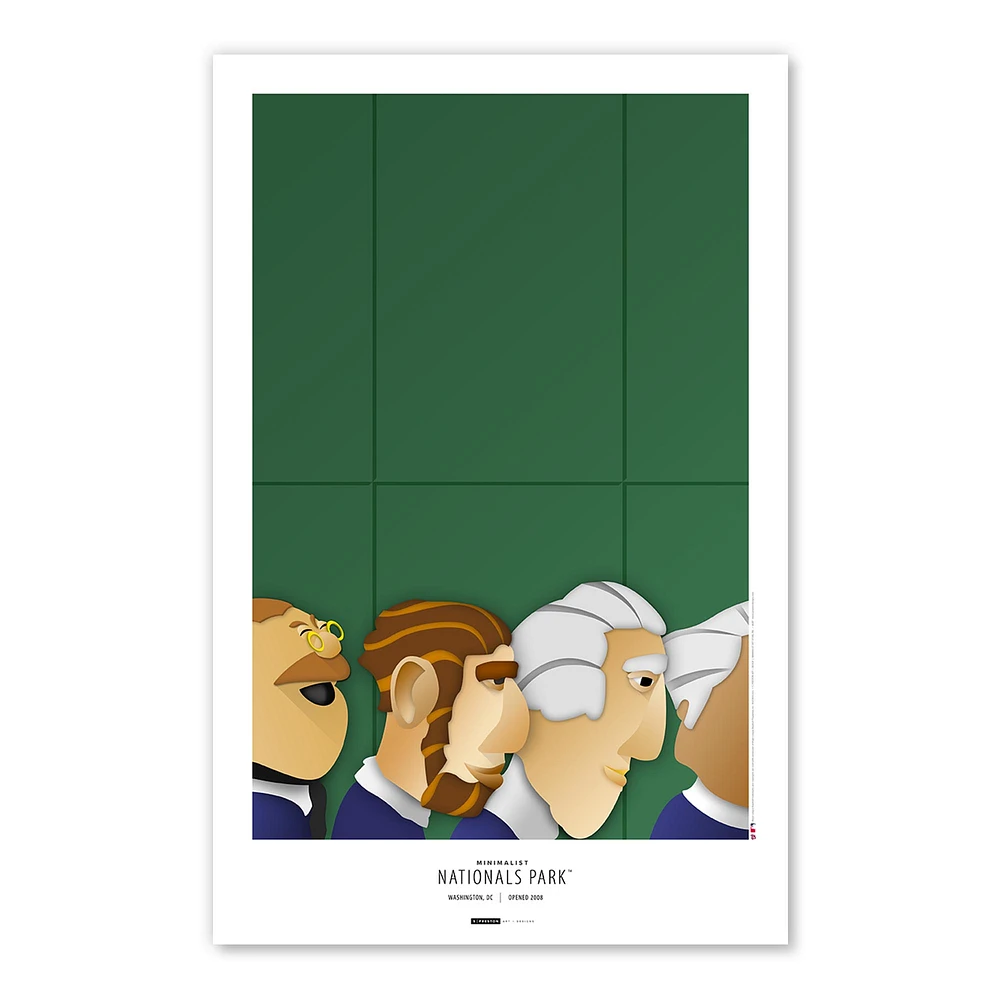 Washington Nationals Nationals Park 11x17 Minimalist Poster Print