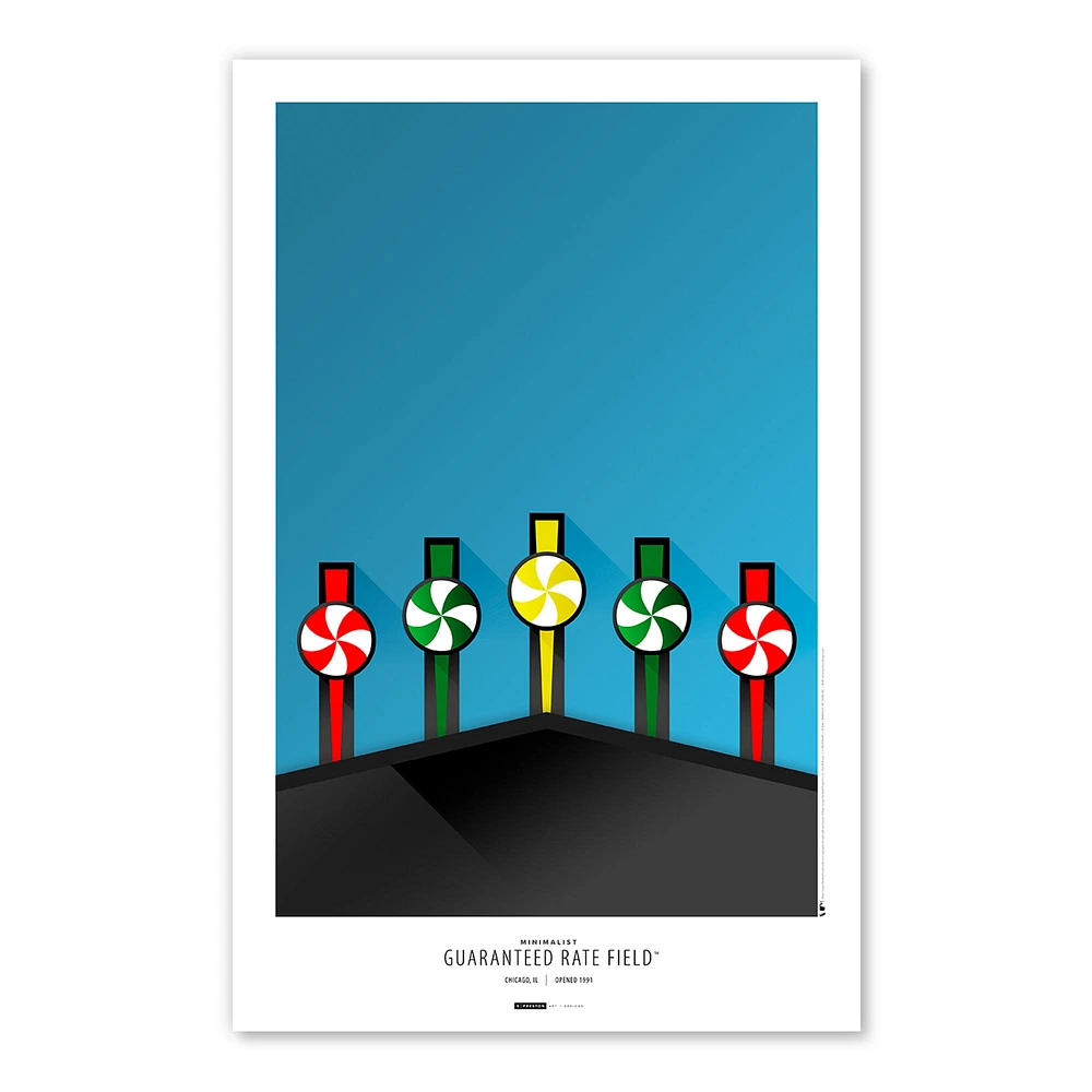 Chicago White Sox Guaranteed Rate Field 11x17 Minimalist Poster Print
