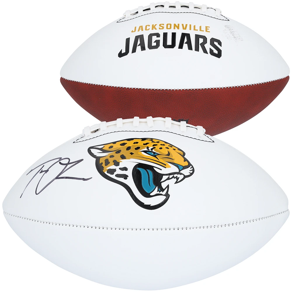 Trevor Lawrence Jacksonville Jaguars Autographed Franklin White Panel Football