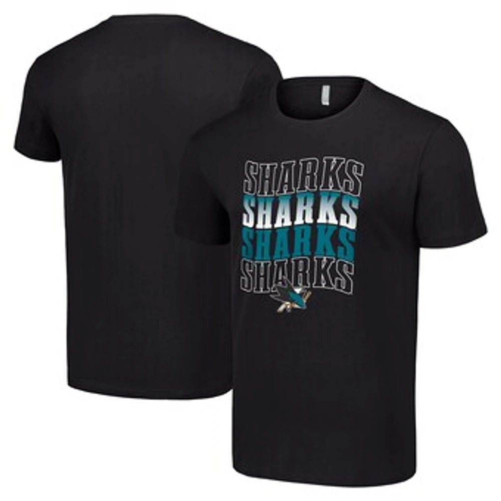 Men's Starter San Jose Sharks Four Team Name Logo T-Shirt
