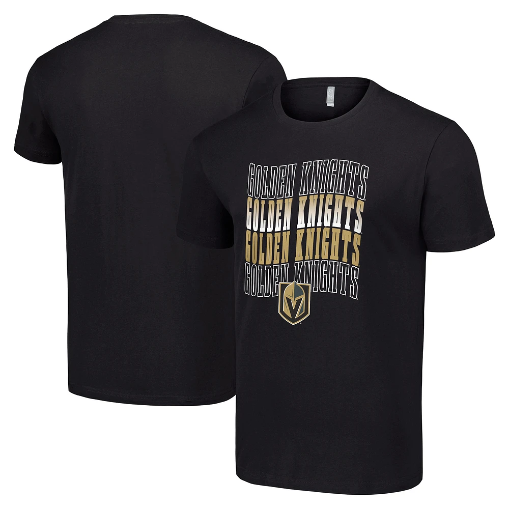 Men's Starter Vegas Golden Knights Four Team Name Logo T-Shirt