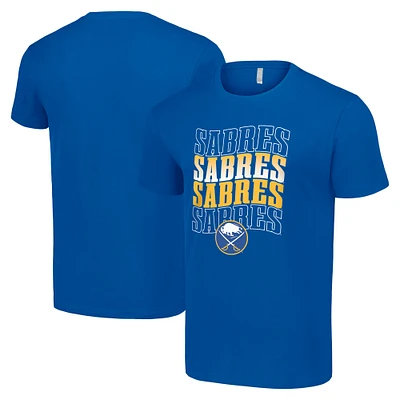 Men's Starter Royal Buffalo Sabres Four Team Name Logo T-Shirt