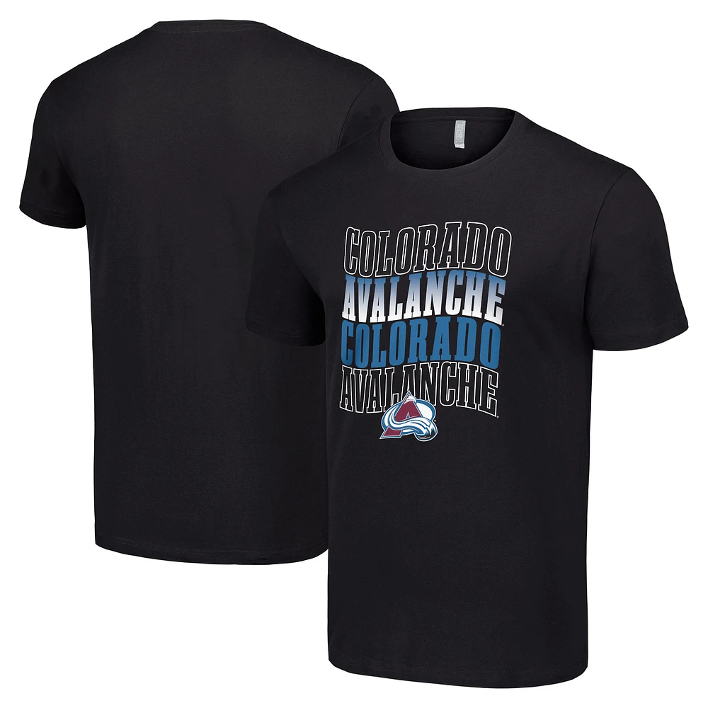 Men's Starter Colorado Avalanche Four Team Name Logo T-Shirt