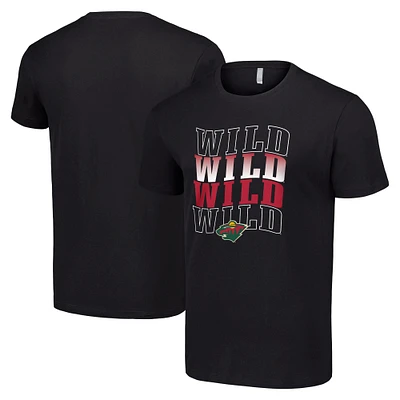 Men's Starter Minnesota Wild Four Team Name Logo T-Shirt