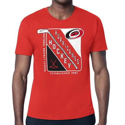 Men's Starter Red Carolina Hurricanes Shield Graphic T-Shirt
