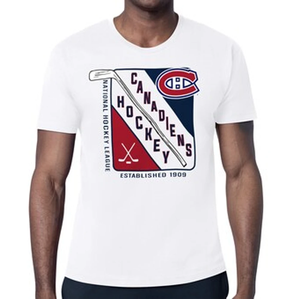 Men's Starter White Montreal Canadiens Shield Graphic T-Shirt